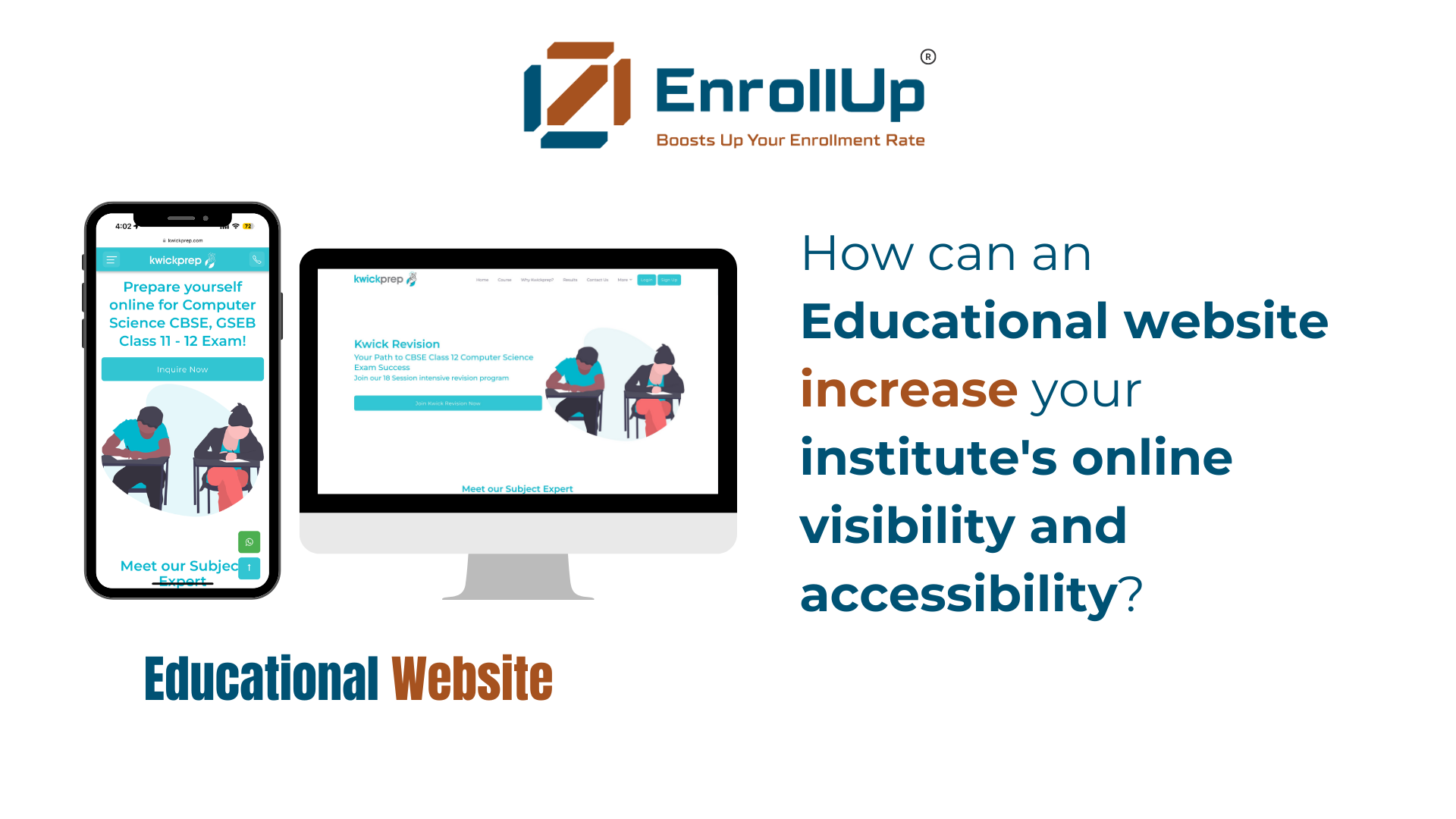 How can an Educational website increase your institute's online visibility and accessibility?