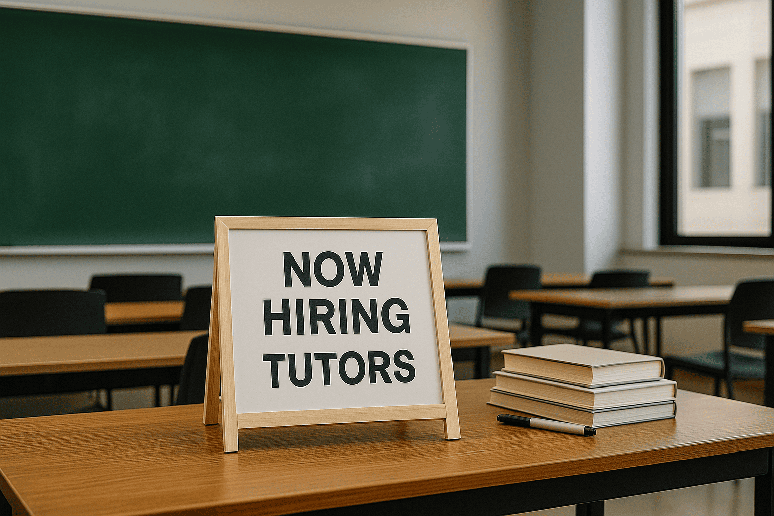 Now hiring tutors sign in coaching institute classroom